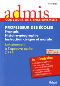 Marc Loison - Professeur des écoles : Français, Histoire-géographie, instruction civique et morale - Entraînement à l'épreuve écrite CRPE.