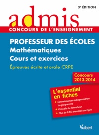 Marc Loison - Professeur des écoles Mathématiques Cours et exercices - Epreuves écrite et orale CRPE.