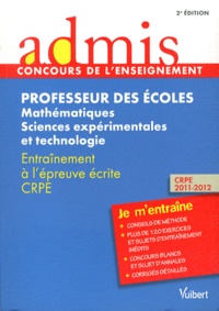 Marc Loison - Professeur des écoles Mathématiques, Sciences expérimentales et technologie - Entraînement à l'épreuve écrite CRPE.