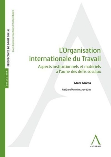Marc Morsa - L'Organisation internationale du Travail - Aspects institutionnels et matériels à l’aune des défis sociaux.