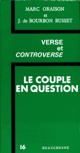 Marc Oraison et Jacques de Bourbon Busset - Le couple en question.