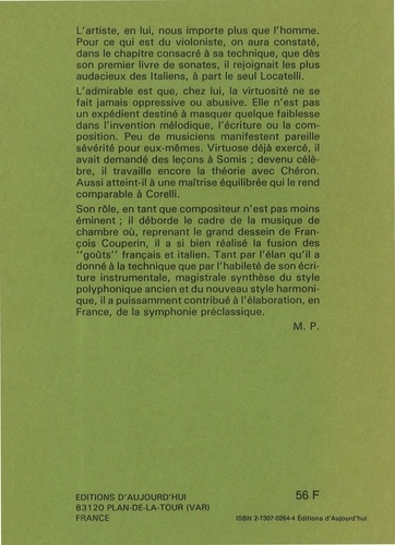 Jean-Marie Leclair. Sa vie - Son oeuvre. Discographie