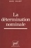 La détermination nominale. Quantification et caractérisation