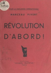 La Révolution avant la guerre