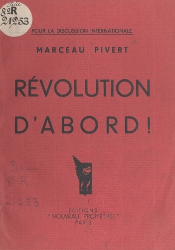 La Révolution avant la guerre
