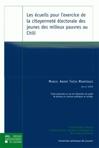 Les écueils pour l'exercice de la citoyenneté électorale des jeunes des milieux pauvres au Chili