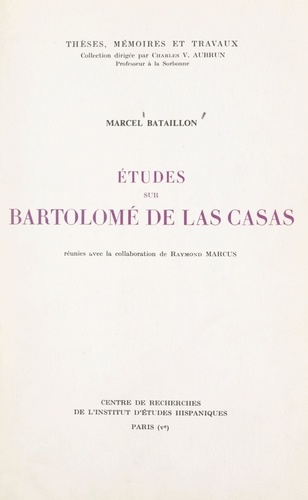 Études sur Bartolomé de Las Casas