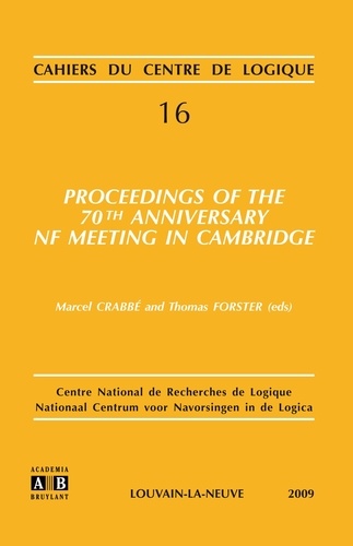 Marcel Crabbé et Thomas Forster - Proceedings of the 70th anniversary NF meeting in Cambridge.