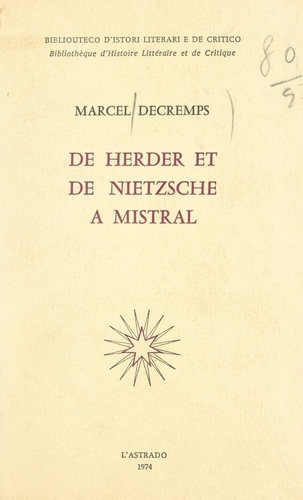 De Herder et de Nietzsche à Mistral