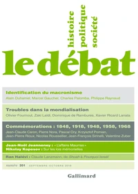 Le Débat N° 201, septembre-octobre 2018