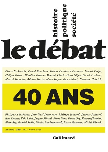 Le Débat N° 210, mai-août 2020