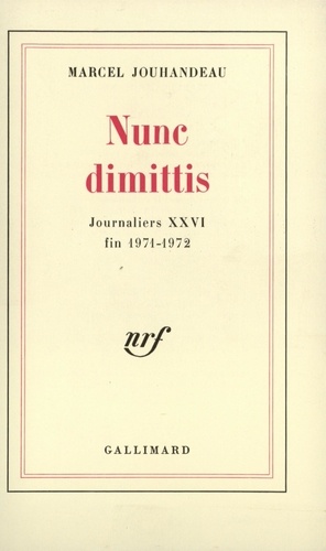 Nunc dimitis ( 1971-1972 )