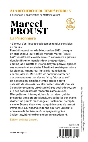 A la recherche du temps perdu Tome 5 La prisonnière