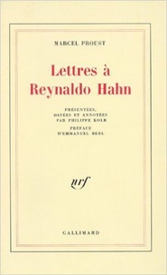 Marcel Proust - Lettres à Reynaldo Hahn.