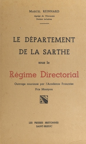 Le département de la Sarthe sous le régime directorial