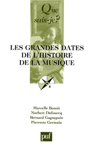 Marcelle Benoit et Norbert Dufourcq - Les Grandes dates de l'histoire de la musique.