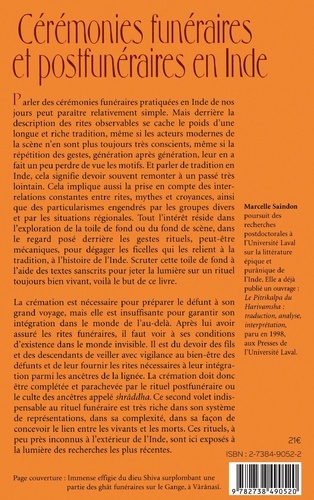 CÉRÉMONIES FUNÉRAIRES ET POSTFUNÉRAIRES EN INDE. La tradition derrière les rites