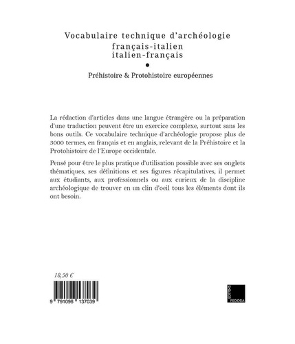 Vocabulaire technique d’archéologie. Tome 1, Préhistoire et protohistoire européenne