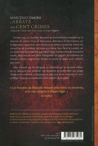 La saga du codex Millenarius  L'Abbaye des cent crimes