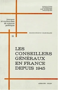 Les conseillers généraux en France depuis 1945