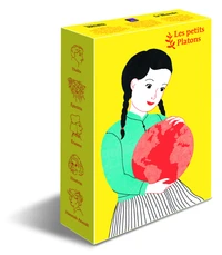 Coffret jaune Les petits Platons 5 volumes : Thalès, Epictète, Erasme, Einstein, Hannah Arendt
