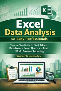 Excel Data Analysis for Busy Professionals: A Step-by-Step Guide to Pivot Tables, Dashboards, Power Query, and Real-World Business Reporting (Beginner to Intermediate)