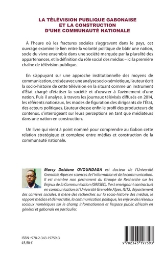 La télévision publique gabonaise et la construction d'une communauté nationale. 1963-2014