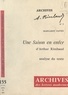Margaret Davies et Michel J. Minard - Une saison en enfer, d'Arthur Rimbaud - Analyse du texte.