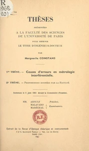 Causes d'erreurs en métrologie interférentielle