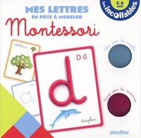 Ebooks Internet téléchargement gratuit Mes lettres en pâte à modeler Montessori  - Avec 26 fiches géantes, 2 pots de pâte à modeler, 1 livret pour les parents