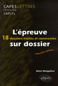 L'épreuve sur dossier CAPES/CAFEP & CAER/CAPLP2 Lettres