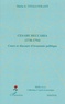 Maria-G Vitali-Volant - Cesare Beccaria (1738-1794) - Cours et discours d'économie politique.