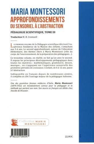 Pédagogie scientifique. Tome 3, Approfondissements, du sensoriel à l'abstraction