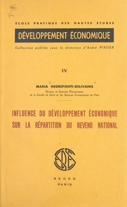 Maria Negreponti-Delivanis et  École Pratique des Hautes Étud - Influence du développement économique sur la répartition du revenu national.