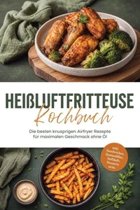 Heißluftfritteuse Kochbuch: Die besten knusprigen Airfryer Rezepte für maximalen Geschmack ohne Öl – inkl. Sandwiches, Quesadillas, Aufläufe, Desserts uvm.