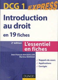 Introduction au droit en 19 fiches