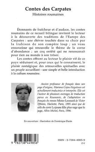 Contes des Carpates. Histoires roumaines, édition bilingue français-roumain