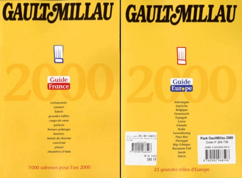 Marianne Binet et  Collectif - Guide Gaultmillau France Et Europe 2000 En 2 Volumes.