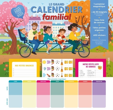 Le grand calendrier familial  Edition 2022-2023