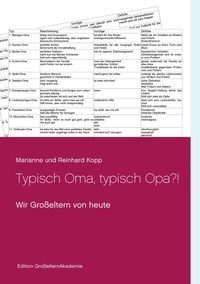Marianne Kopp et Reinhard Kopp - Typisch Oma, typisch Opa?! - Wir Großeltern von heute.