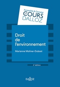 Téléchargez des livres sur iphone Droit de l'environnement - 2e éd. en francais ePub par Marianne Moliner-Dubost