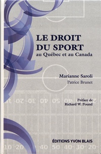 Marianne Saroli - Le droit du sport au Québec et au Canada.
