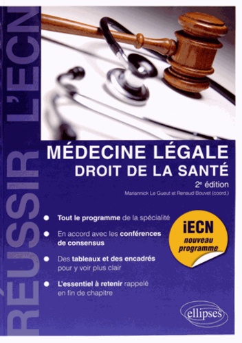 Médecine légale, droit de la santé 2e édition