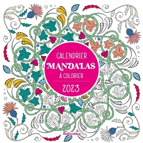 Calendrier mandalas à colorier  Edition 2023