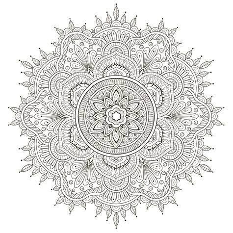 Mes mandalas bonheur à colorier