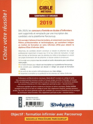 Objectif : formation infirmier avec Parcoursup  Edition 2019