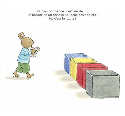 La bibliothèque de Tom  On trie les déchets !