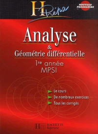 Analyse & Géométrie différentielle 1ère année MPSI