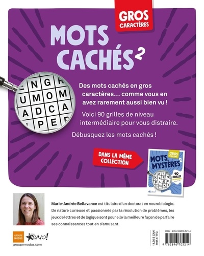 Mots cachés 2. 90 grilles intermédiaires Edition en gros caractères