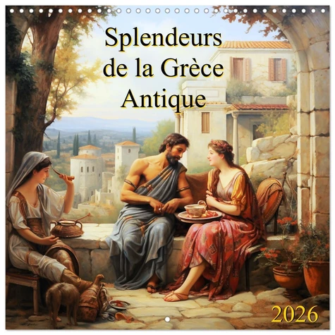 Calandre Grecque Splendeurs de la Grèce Antique (Calendrier mural carré 2026 30x30 cm ...